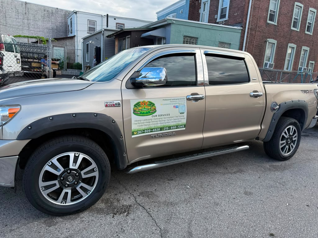 Nice View Landscaping truck